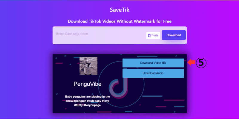 Chọn định dạng hoặc chất lượng và lưu tệp.